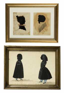 Two 19thC Silhouettes of Families