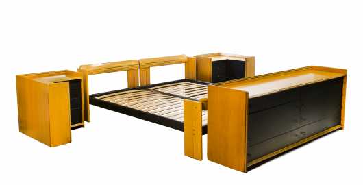 Quality Afra and Tobias Scarpa Four Piece Laminated Bedroom Set *AVAILABLE FOR $2,500.00*