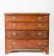 Hepplewhite One Drawer Stand and Chest of Drawers, As-Is