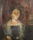 19thC New England Painting of a Woman, As-is