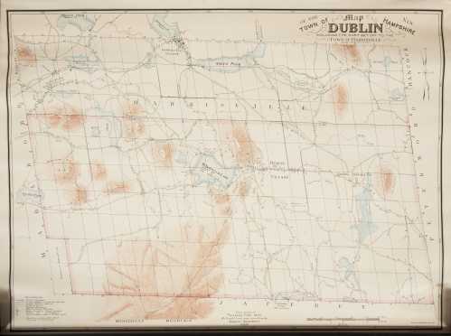 Dublin, New Hampshire 1907 Roll Up Map