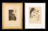 Two Etchings by Anders Zorn and Arthur William Heintzelman