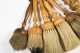 Six Turned Wooden Handled Brushes