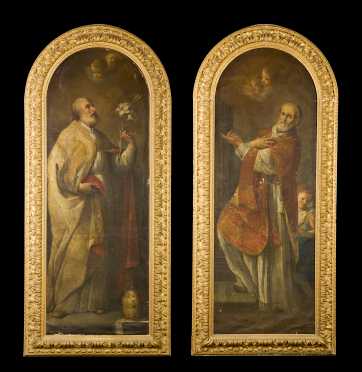 Andrea Sacchi, Italian (1599-1661) Attributed, Two Religious Paintings *AVAILABLE FOR $85,000.00*