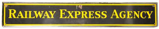 "Railway Express Agency" Metal Sign