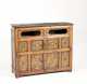 19thC Tibetan Carved and Paint Decorated Cabinet