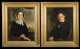 Pair of Primitive Portraits of a Gentleman and his Wife