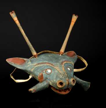 Rare Northwest Coast Carved and Painted Dance Mask *AVAILABLE FOR $5,000.00*