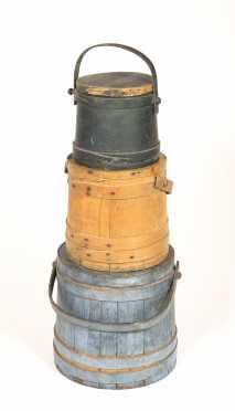 A Stack of Painted Firkins