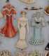 C1895-1910 Two Shadow Boxes of Handmade Paper Dolls