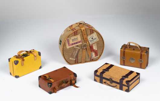Five Doll's Candy Box Suitcases