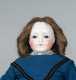 19" Cobalt Blue Inset Glass Eye Pink Tint China Shoulder Head Doll
