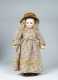 14" Tall 7 5/8" H.C. French Bisque Socket Head Doll