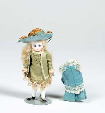 4 1/4" All Bisque Doll