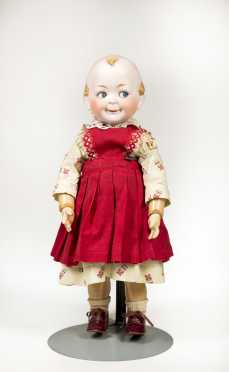 16" Hertel and Schwab 172 Character Bisque Head Doll - UPDATED