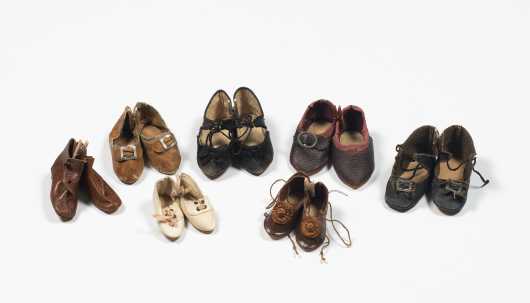 Seven Pairs of Doll's Shoes
