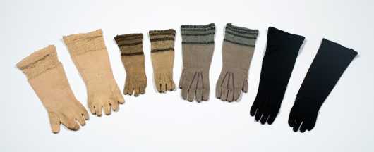 Four Pairs of Doll's Gloves