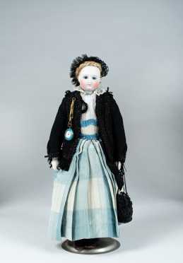 18" French Bisque Head Doll