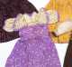 Lot of Four Doll's Dresses