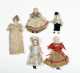 Five Miscellaneous Doll House Dolls