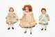 Lot of Three All Bisque Dolls