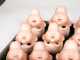 Lot of Twenty-Two German AM Bisque Doll Socket Heads