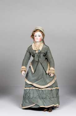 14" French Fashion Doll Marked 1 on Bisque Socket Head