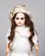 19" French Jumeau Bebe Reclame Bisque Head Doll with Original Paris Bee Logo