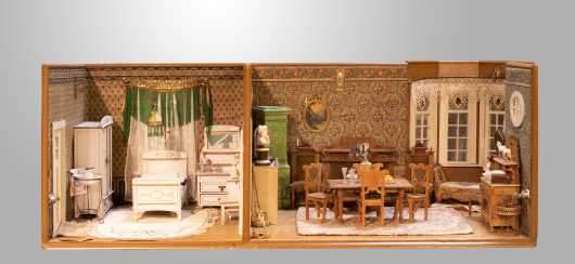 1890s Two Room Diorama with Bay Window