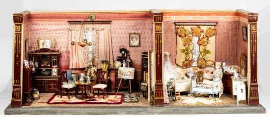 1890s German Two Room Diorama