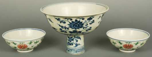 Three Chinese Porcelain Items