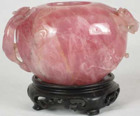 Chinese Pink Jadeite Bowl