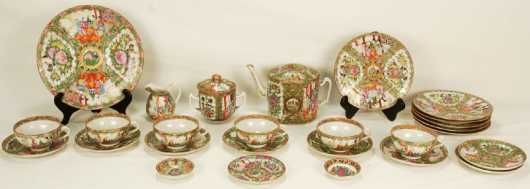 Rose Medallion Assembled Tea Set