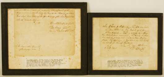 Two Hand Written Early Documents From Revolutionary War Veterans
