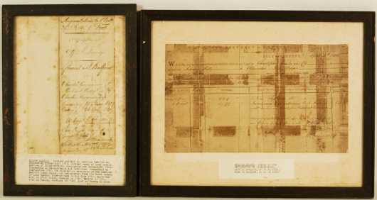 Two Early American Revolutionary War Veteran Documents