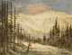Richard Gordon Packet, Winter landscape with a lone skier
