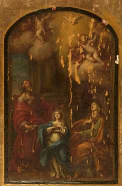 Old Master Style, oil on canvas , of the "Holy Family,"