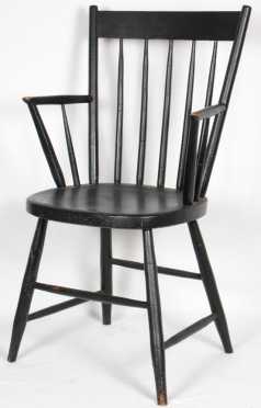Black Stick Back Windsor Arm Chair