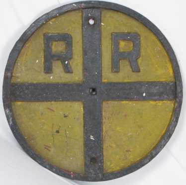 Cast Iron Rail Road Sign
