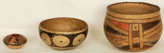 Three Pieces of Native American Pottery