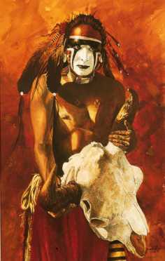 Albert Herman Schmidt,  limited edition print of a Native American