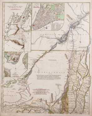 18thC Map of Quebec Province and Champlain Valley, VT
