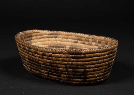 South Western Native American Oval Basket