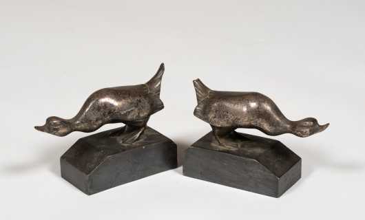 G. H. Laurent, French Art Deco Duck Bookends