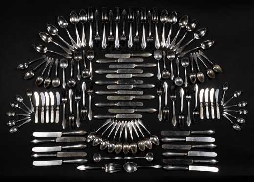 Sterling Silver Table Service for Ten Plus