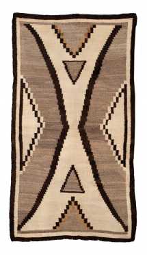 C1900 Native American Navajo Scatter Rug