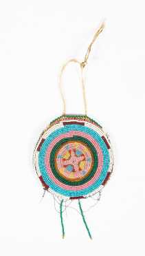 Native American Beaded Roundel/ Pouch