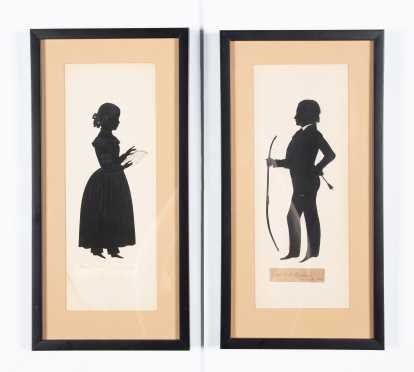 Two Silhouettes, Miss Mary Minor Humphries of New Orleans