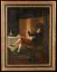 19th/20thC French Country Interior Oil Painting