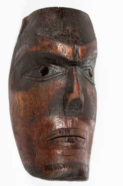 Rare Northwest Coast "Nootka" Early Cedar Mask